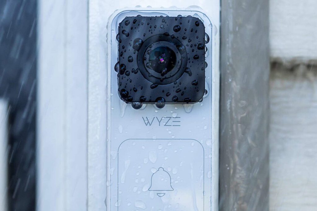 wyze video doorbell in rain